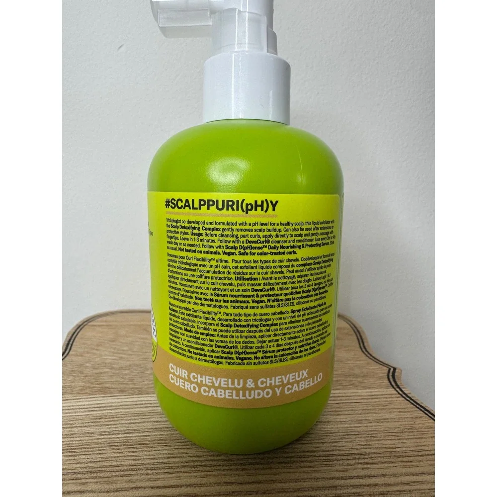 DevaCurl Scalp Puri(ph)y Easy-Rinse Exfoliating Spray 8oz Scalp Hair Reset NEW